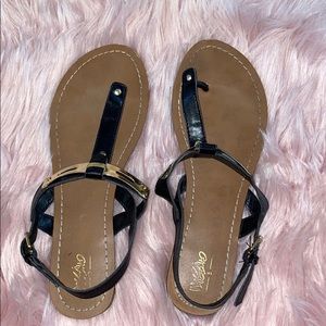 Black & Brown Sandals